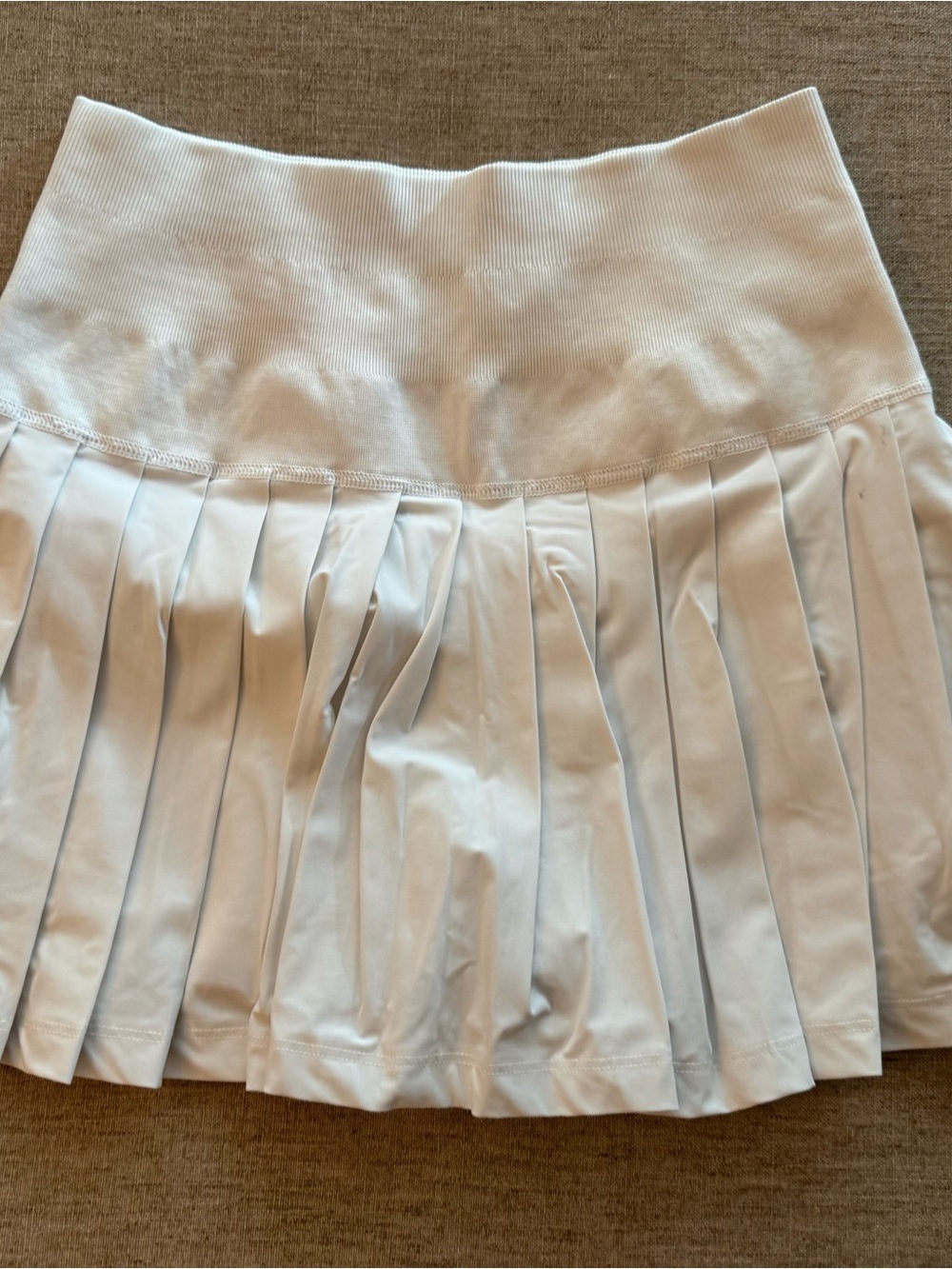Wilson White Pleated A-Line Skirt